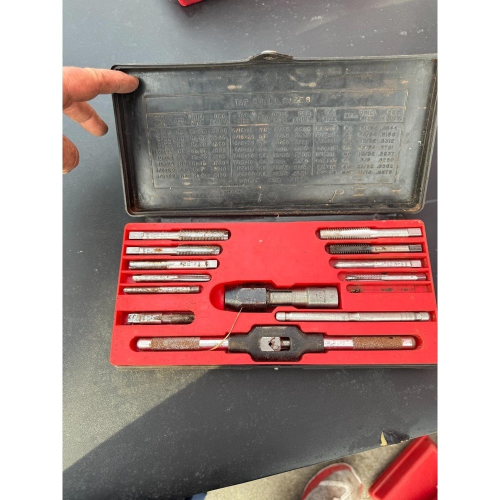 Vintage Craftsman Kromedge Tap & Die Set Model 5200 USA Thread Tool Kit